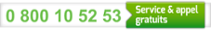 0 800 10 52 53 : Service & appel gratuits