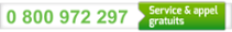 0 800 972 297 : Service & appel gratuits