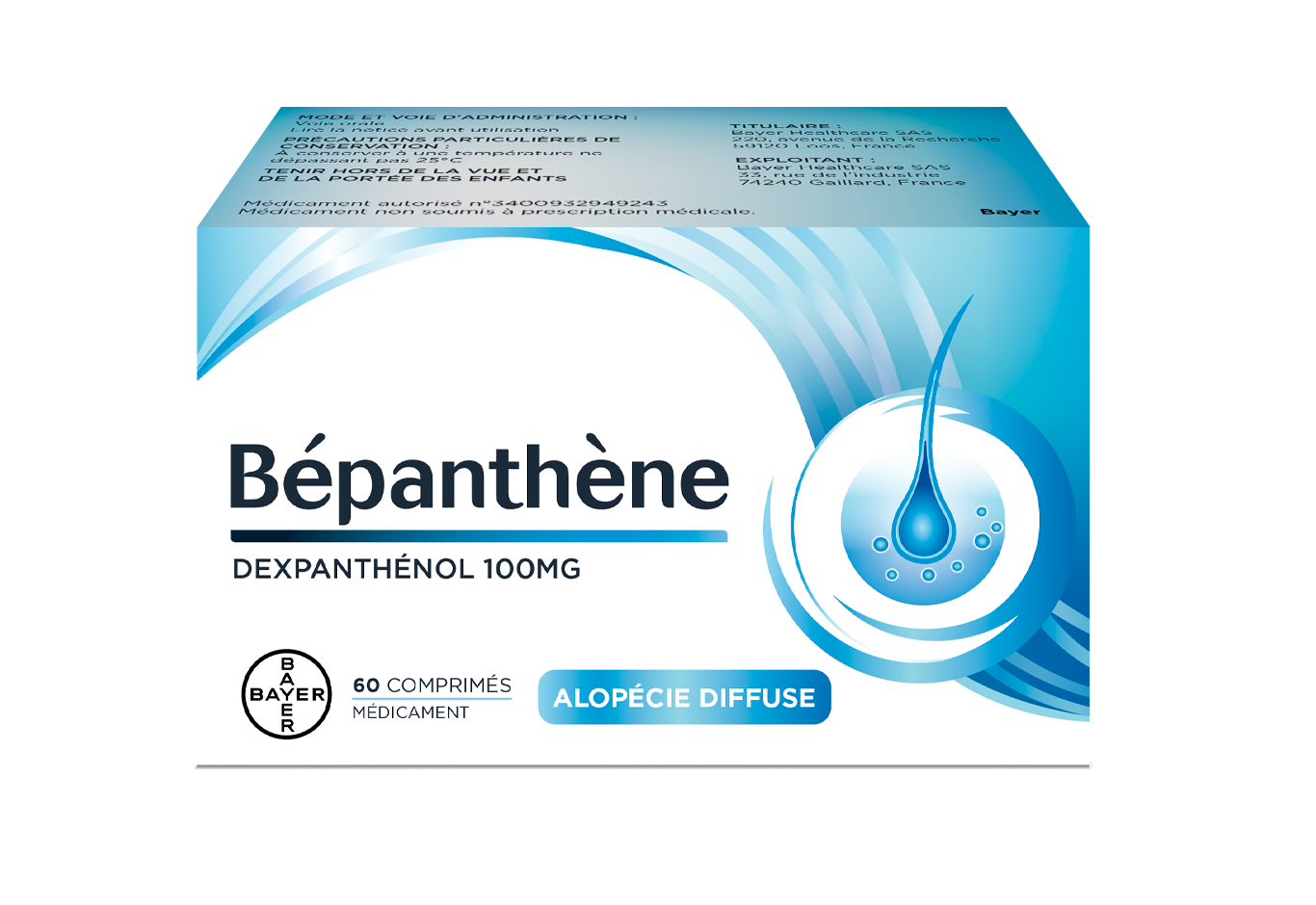 Photo de conditionnement <span class='vidalbox-gamme-product'>(BEPANTHENE 100 mg cp)</span>