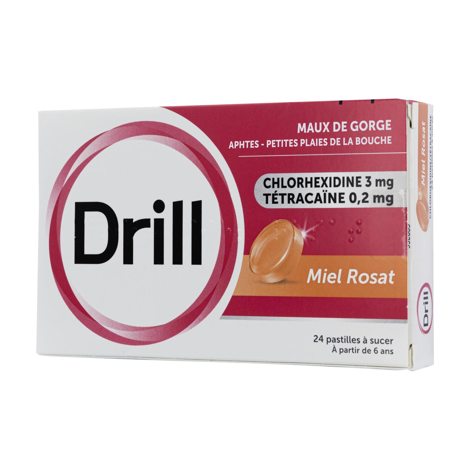 Photo de conditionnement <span class='vidalbox-gamme-product'>(DRILL past à sucer miel rosat)</span>